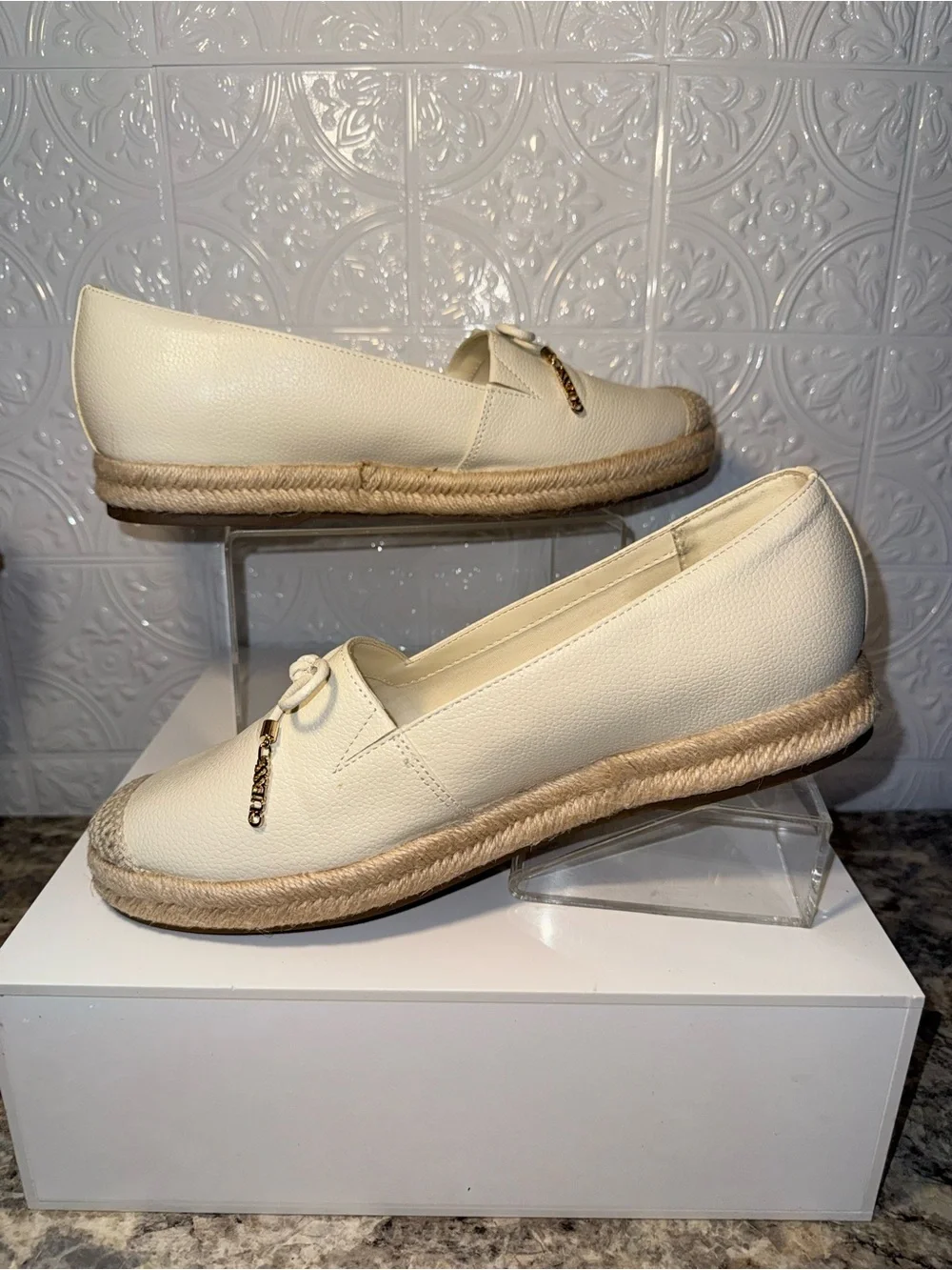 NWOB Guess Leather Espadrilles